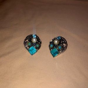 Clip-on Turquoise Earrings